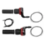 P2R Paar Fahrrad-Mountainbike-Schalthebel mit Drehgriffbeschichtung Ventura gripshift Unisex, schwarz, 3 x 7sp