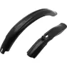 P2R Paar MTB-Schutzbleche vorne + hinten Kind Unisex, schwarz, 20"
