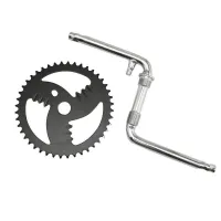 P2R Pedalboard bmx Monoblock-Kurbeln Stahlplatte für Pedale Gewinde Fauber 1-2 Unisex