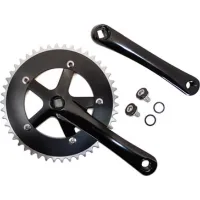 P2R Pedalset Straße Alu Plateau Fixie 3.30 165 mm 46D. D130 mm (Singlespeed) Unisex P2R Pedalset Straße Alu Plateau Fixie 3.30 165 mm 46D. D130 mm (Singlespeed) Unisex