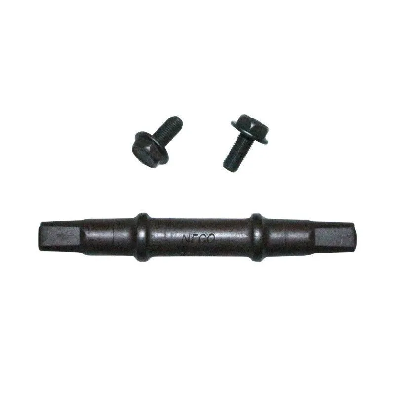 P2R Quadratische Tretlagerachse Jis (40.5-52-42) Unisex, schwarz, 134.5mm