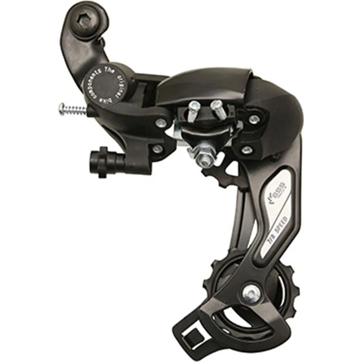P2R Schaltwerk für Mountainbike mit großem Gabelkopf 8V. Unisex, schwarz, 8sp P2R Schaltwerk für Mountainbike mit großem Gabelkopf 8V. Unisex, schwarz, 8sp