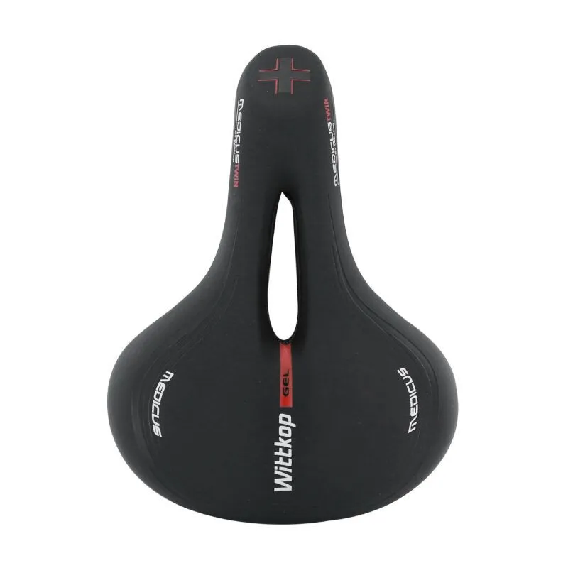 P2R Selle city gel memoire de forme Damen Trekking Wittkop twin medicus 2.0 Unisex, schwarz, 250 x 185mm