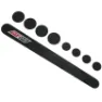 P2R Set von 8 Rahmenschutzaufklebern Carbon S1 Unisex, schwarz, TU