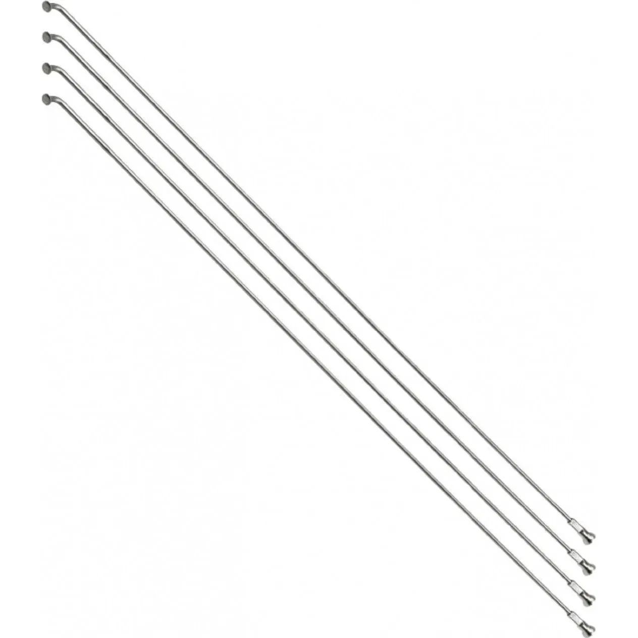 P2R Verstärkte Edelstahl-Speiche mit abgewinkeltem Kopf mit Muttern 260 Unisex, silber, 2.3 x 260mm P2R Verstärkte Edelstahl-Speiche mit abgewinkeltem Kopf mit Muttern 260 Unisex, silber, 2.3 x 260mm