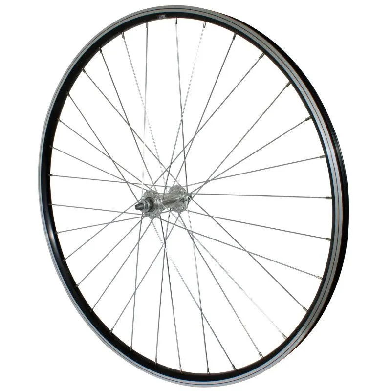 P2R Vtc-Fahrradrad vorne Aluminium doppelwandige Aluminiumnabe Vollachse Unisex, schwarz, 700 x 35mm P2R Vtc-Fahrradrad vorne Aluminium doppelwandige Aluminiumnabe Vollachse Unisex, schwarz, 700 x 35mm