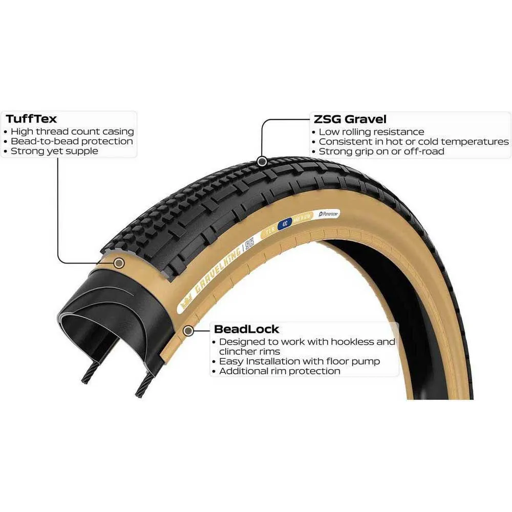 Panaracer Gravelking Sk+ Tubeless 29´´ X 2.10 Gravelreifen Panaracer Gravelking Sk+ Tubeless 29´´ X 2.10 Gravelreifen