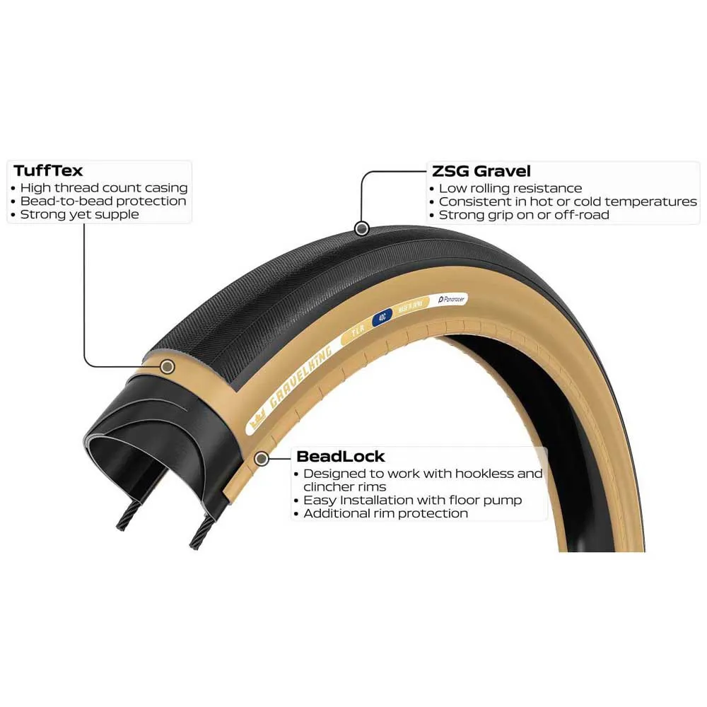 Panaracer GravelKing TLR 27,5" Faltreifen Modell 2024 Panaracer GravelKing TLR 27,5" Faltreifen Modell 2024