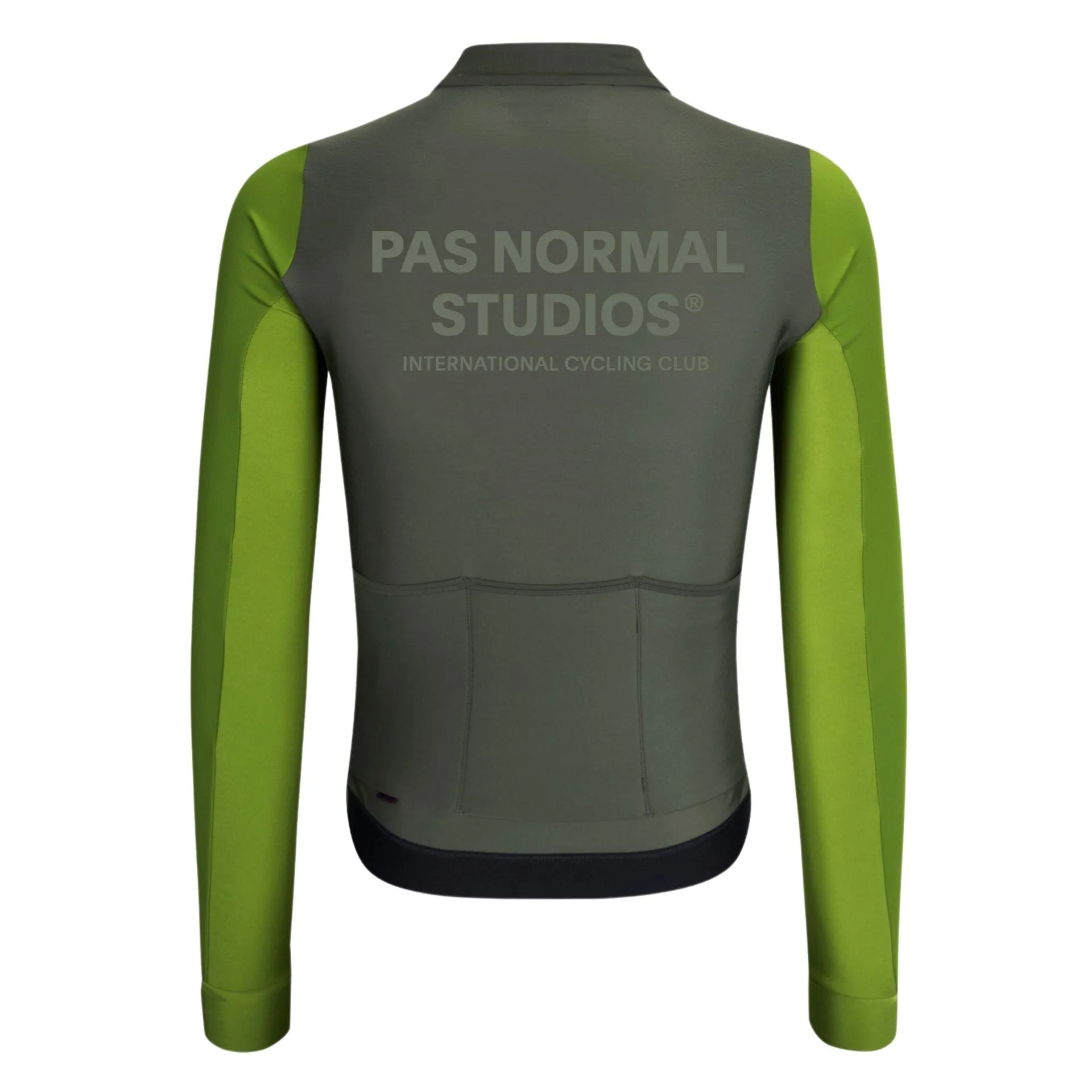 Pas Normal Studios Mens Mechanism Thermal Long Sleeve Jersey, Ivy green 1 Pas Normal Studios Mens Mechanism Thermal Long Sleeve Jersey, Ivy green 1