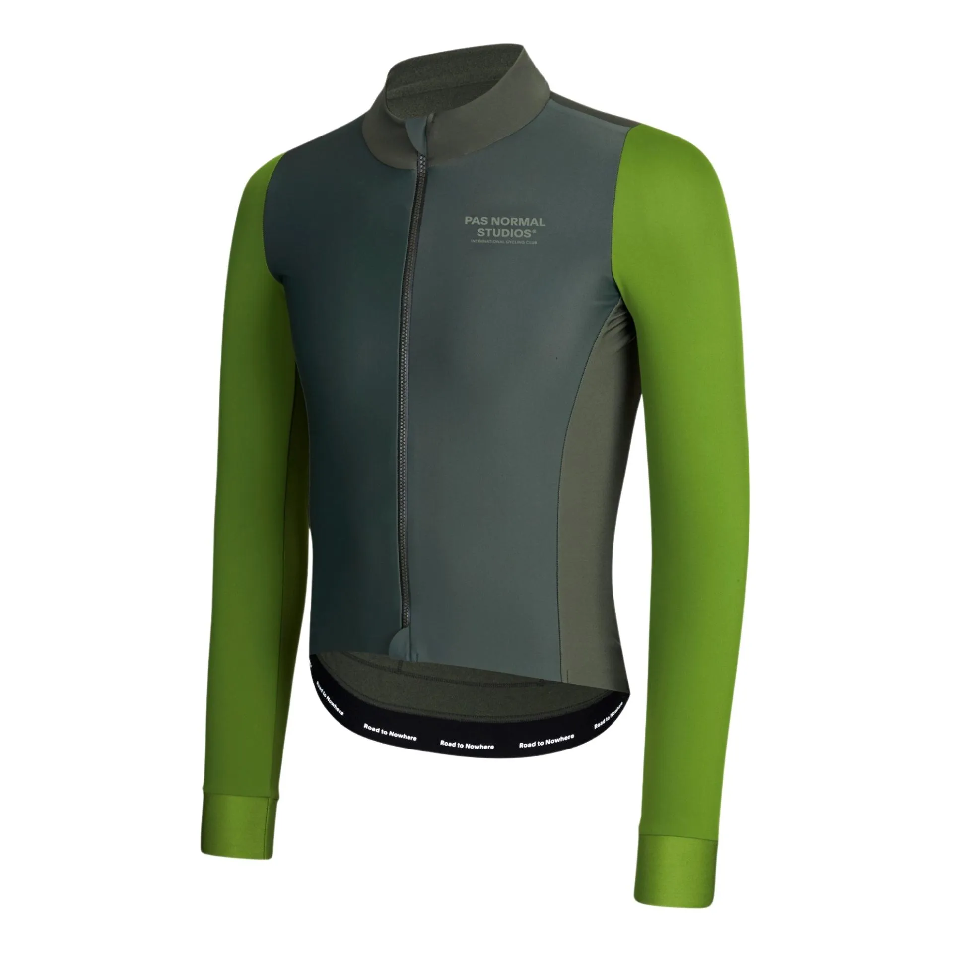 Pas Normal Studios Mens Mechanism Thermal Long Sleeve Jersey, Ivy green 1 Pas Normal Studios Mens Mechanism Thermal Long Sleeve Jersey, Ivy green 1