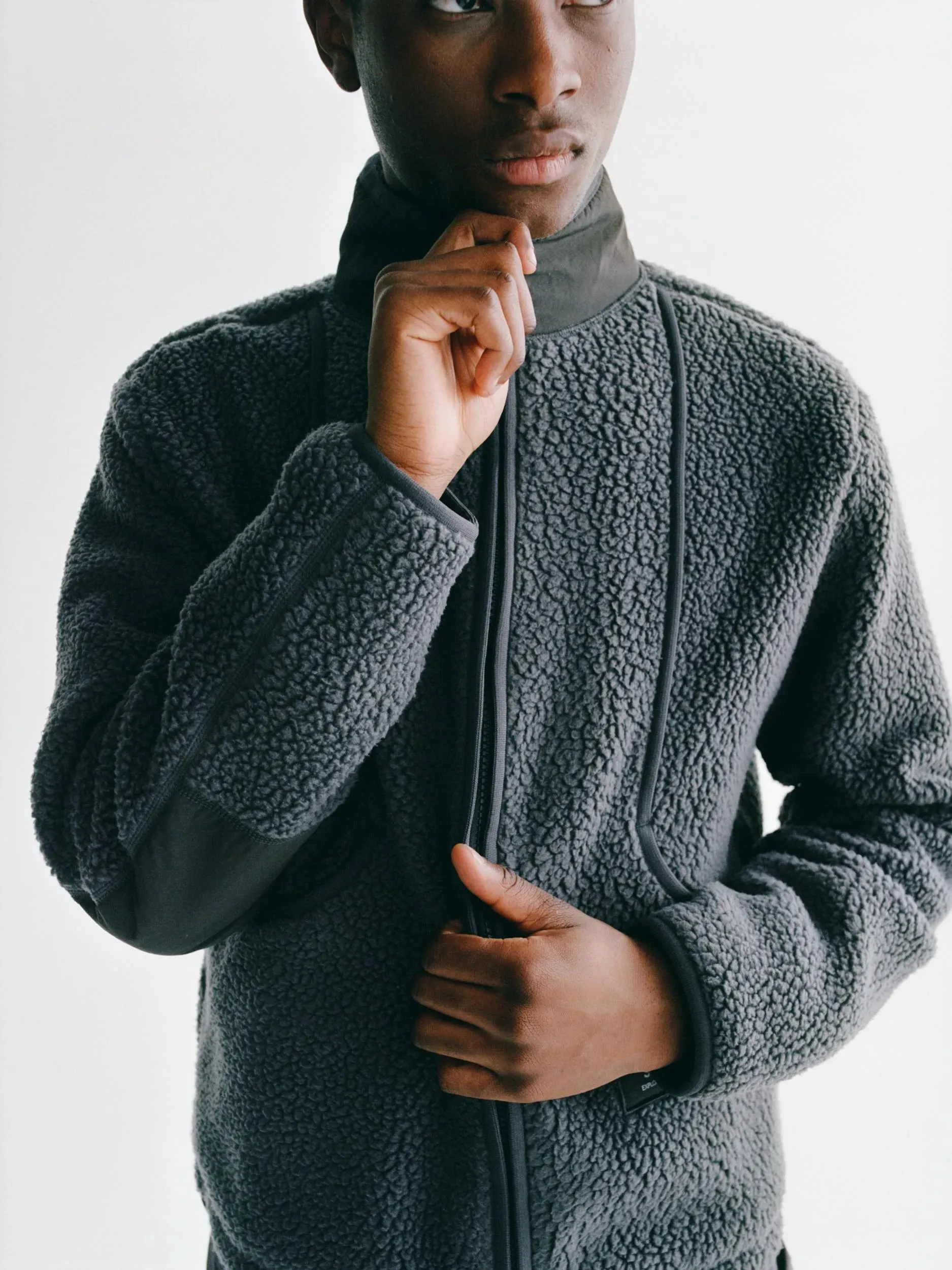 Pas Normal Studios Off Race Pile Fleece Jacke Pas Normal Studios Off Race Pile Fleece Jacke