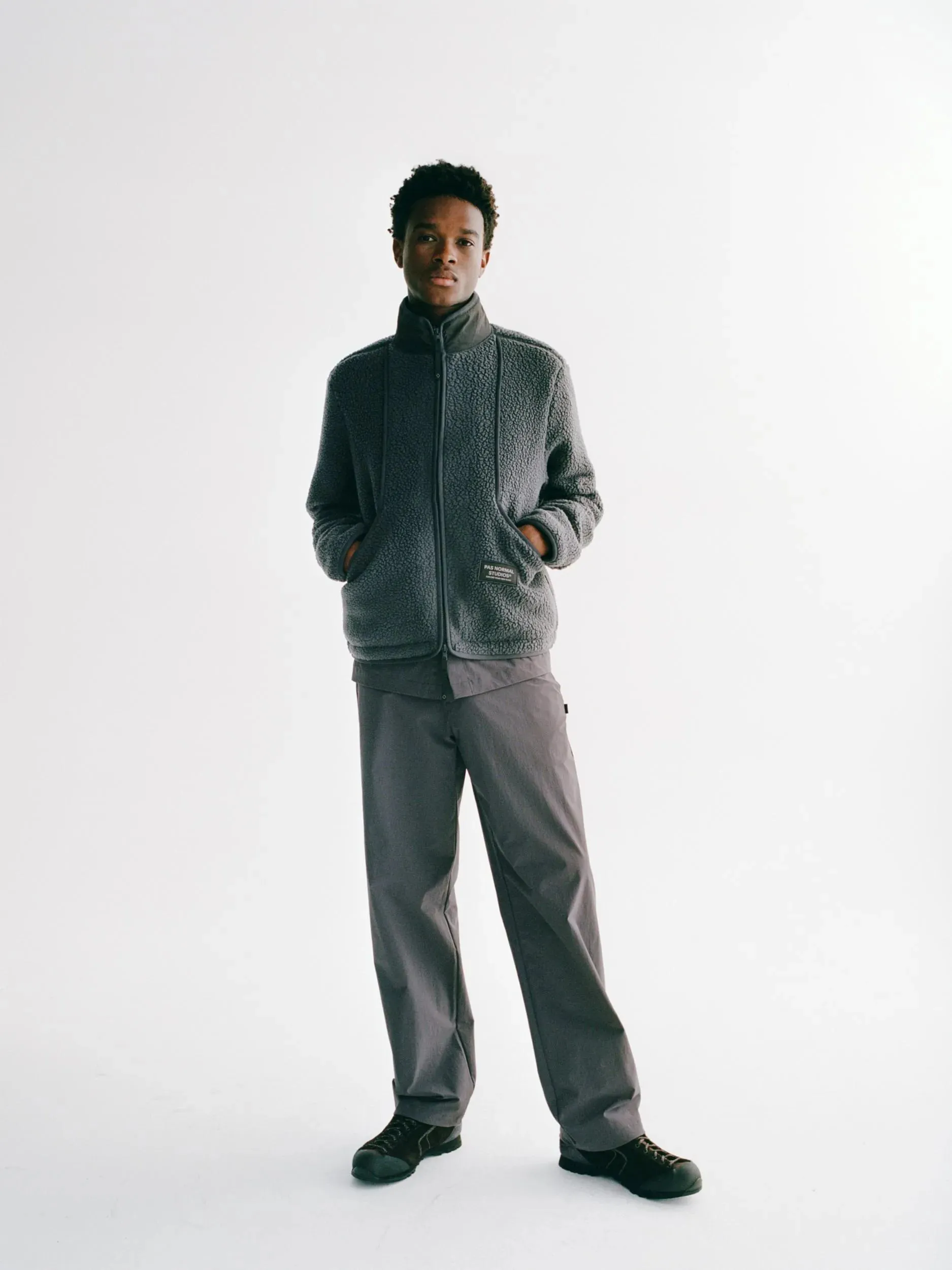 Pas Normal Studios Off Race Pile Fleece Jacke Pas Normal Studios Off Race Pile Fleece Jacke