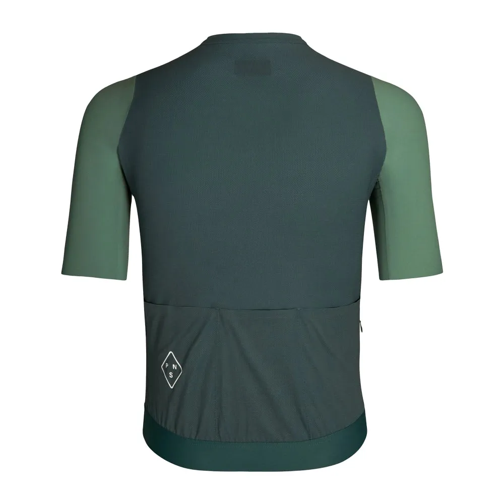 Pas Normal Studios Solitude Midsummer Fahrradtrikot SS23, Grün sleeve