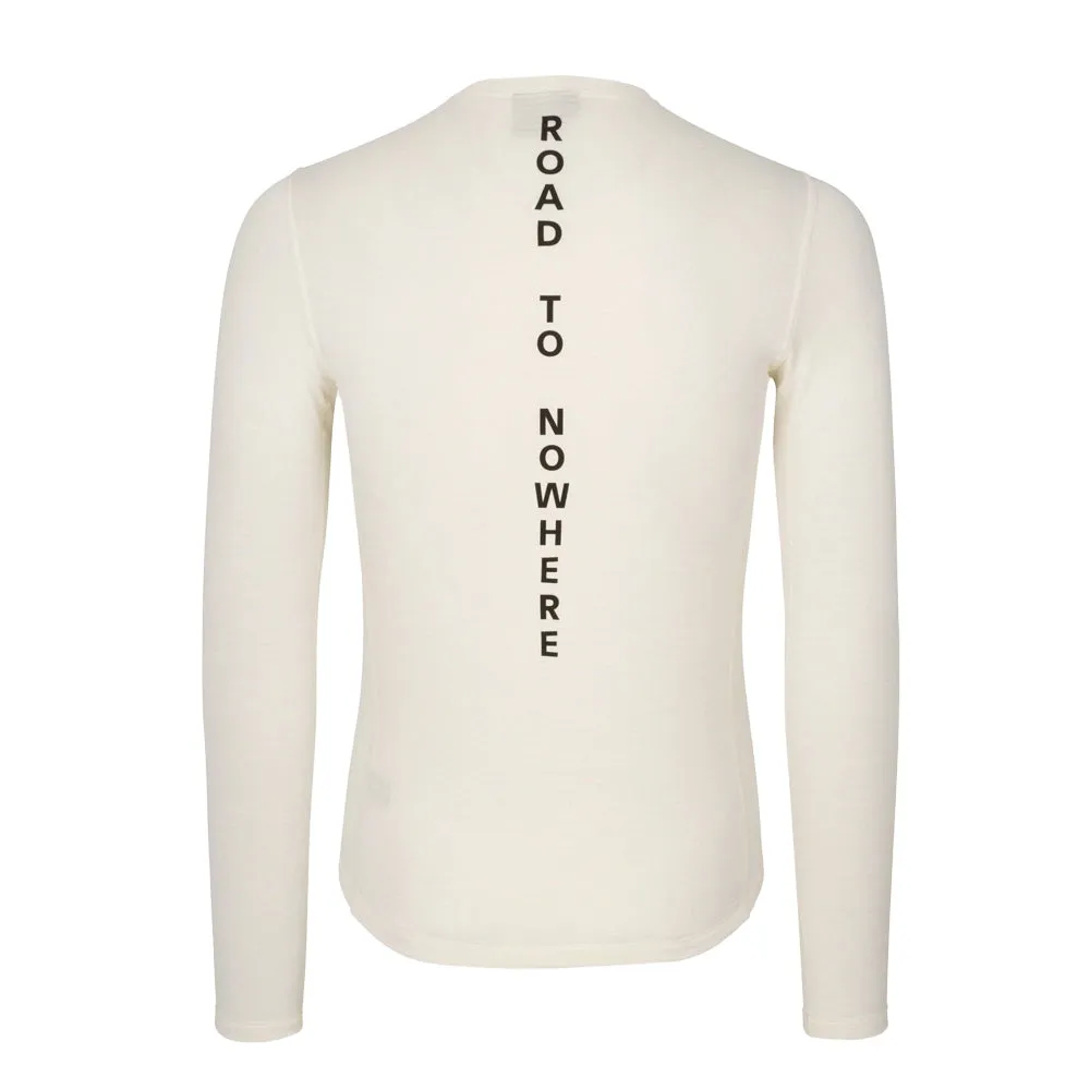 Pas Normal Studios Thermal Langarmshirt für Frauen Funktionsunterwäsche AW23, Cremeweiß Pas Normal Studios Thermal Langarmshirt für Frauen Funktionsunterwäsche AW23, Cremeweiß