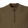 Pasion Morena Zip Round Neck Pullover, Green