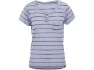 Patagonia Capilene Cool Trail Henley Damen T-Shirt, Furrow stripe-light current blue