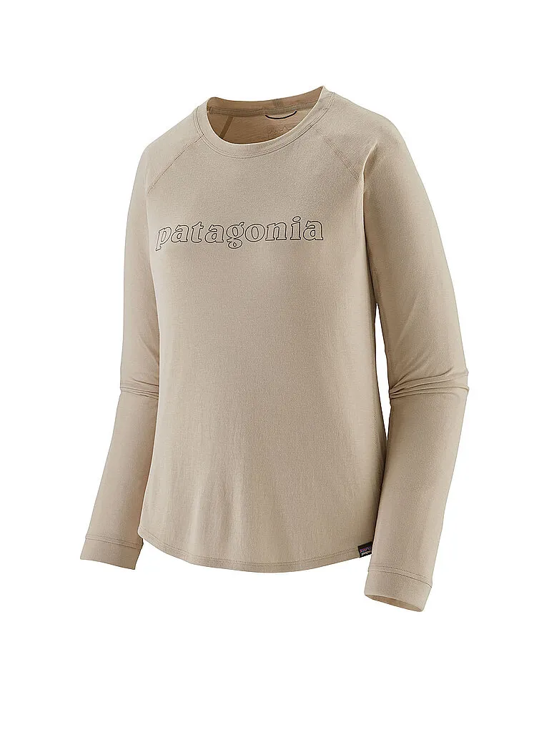 Patagonia Damen Funktionsshirt Cap Cool Trail Grap, Beige Patagonia Damen Funktionsshirt Cap Cool Trail Grap, Beige
