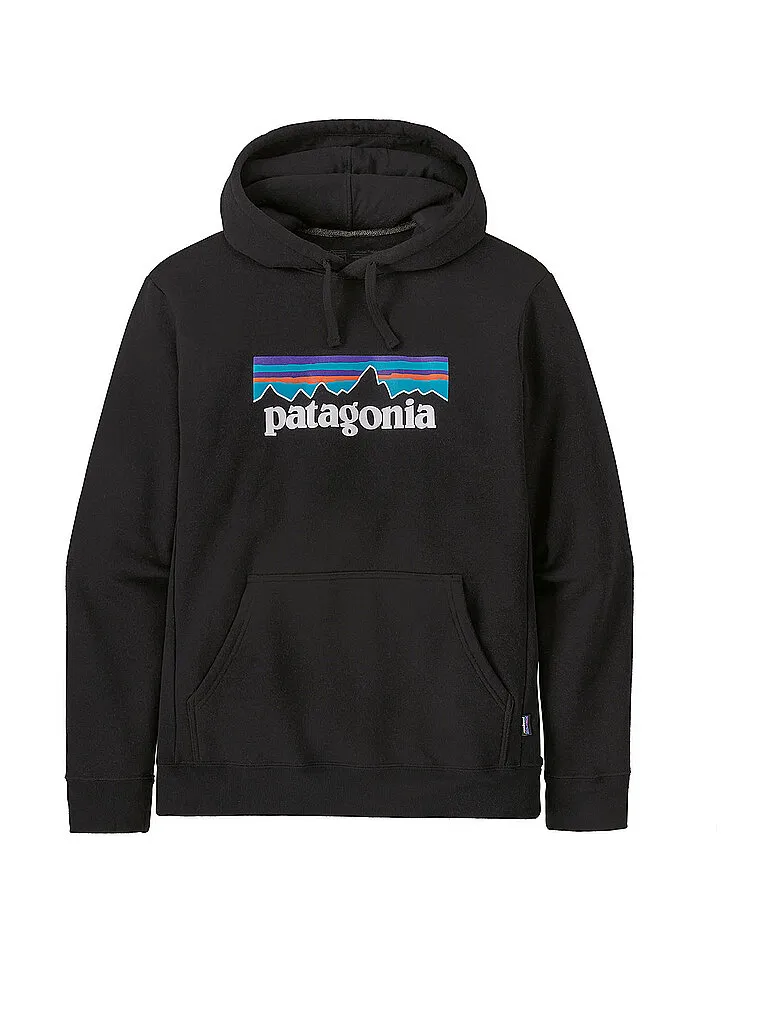 Patagonia Herren Hoodie P-6 Logo Uprisal, Schwarz