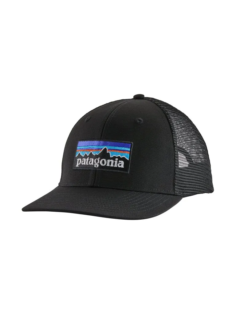 Patagonia Herren Kappe P-6 Logo Trucker, Schwarz Patagonia Herren Kappe P-6 Logo Trucker, Schwarz