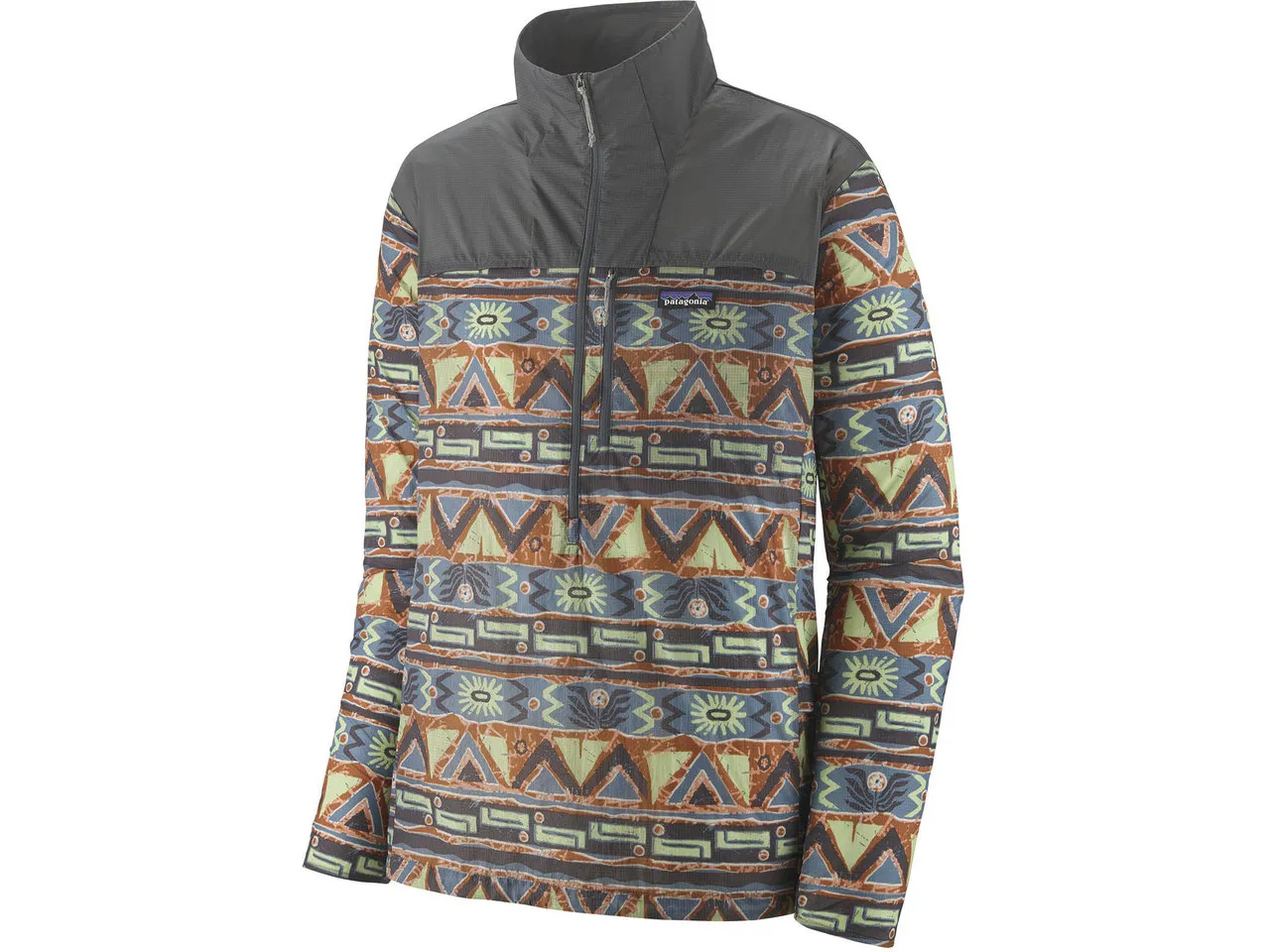 Patagonia Houdini Stash 1/2 Zip Pullover Anorak, High hopes geo-forge grey Patagonia Houdini Stash 1/2 Zip Pullover Anorak, High hopes geo-forge grey