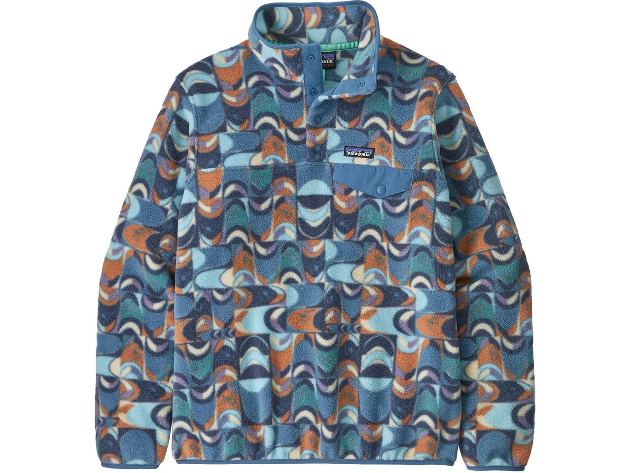 Patagonia Lightweight Synchilla Snap-T Fleece Damen Pullover, Blau Patagonia Lightweight Synchilla Snap-T Fleece Damen Pullover, Blau