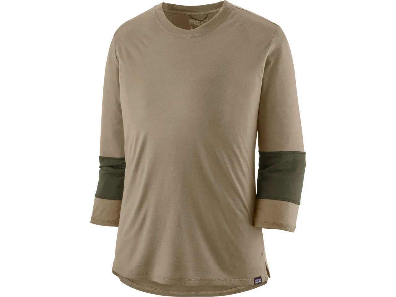 Patagonia Merino 3/4 Sleeve Bike Damen Trikot, Grau Patagonia Merino 3/4 Sleeve Bike Damen Trikot, Grau