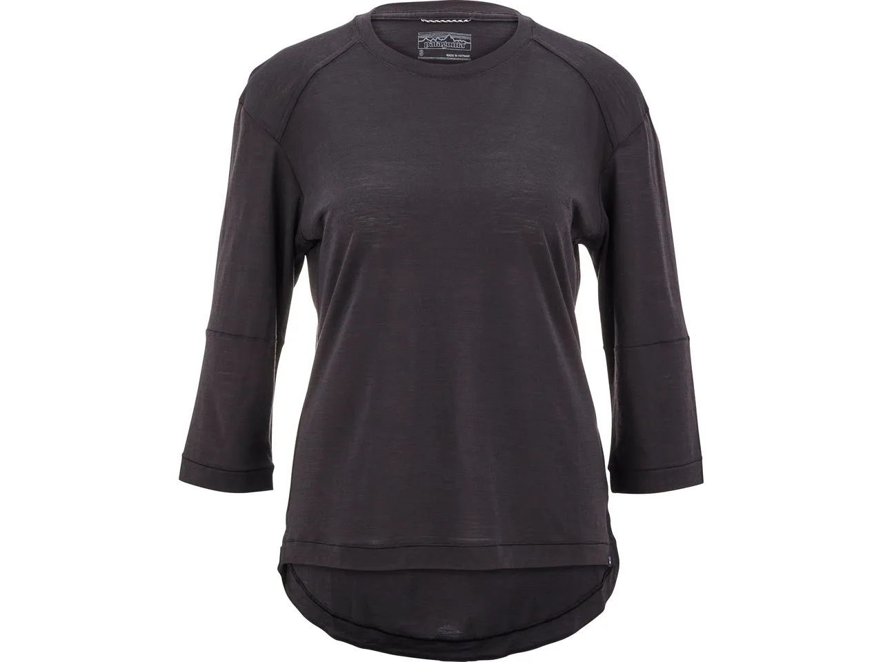 Patagonia Merino 3/4 Sleeve Damen Trikot, Black