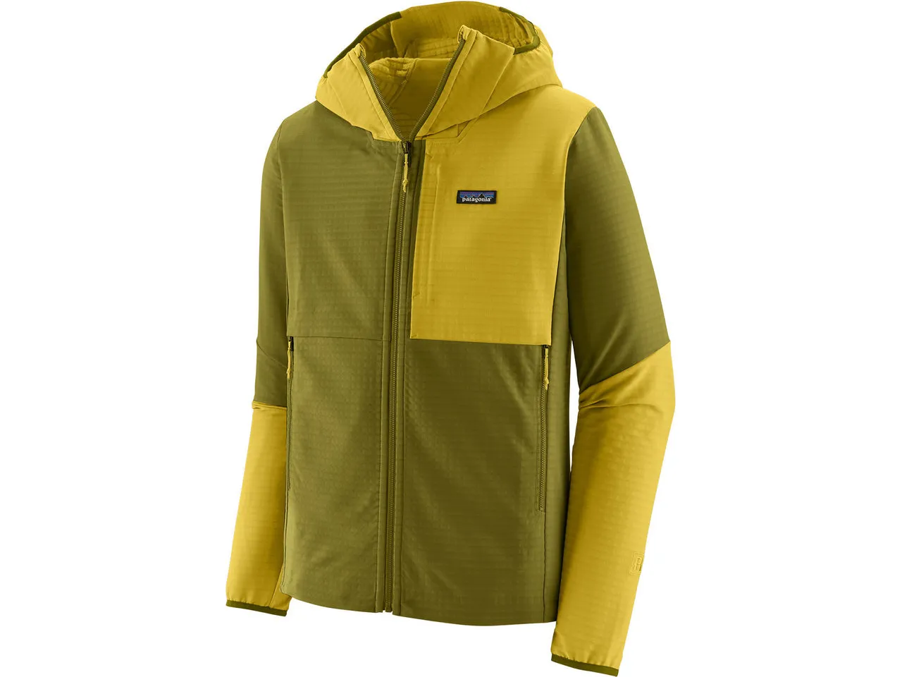Patagonia R1 TechFace Hoody Jacke Modell 2024, Grün Patagonia R1 TechFace Hoody Jacke Modell 2024, Grün