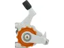 Paul Component Klamper Flat Mount Short Pull Bremssattel, Silver-orange, VR / HR Flat Mount