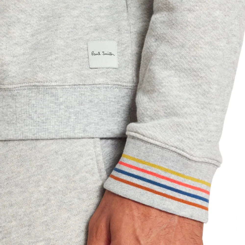 Paul Smith Artist Stripe Cuff LS Top, Grey, L Paul Smith Artist Stripe Cuff LS Top, Grey, L