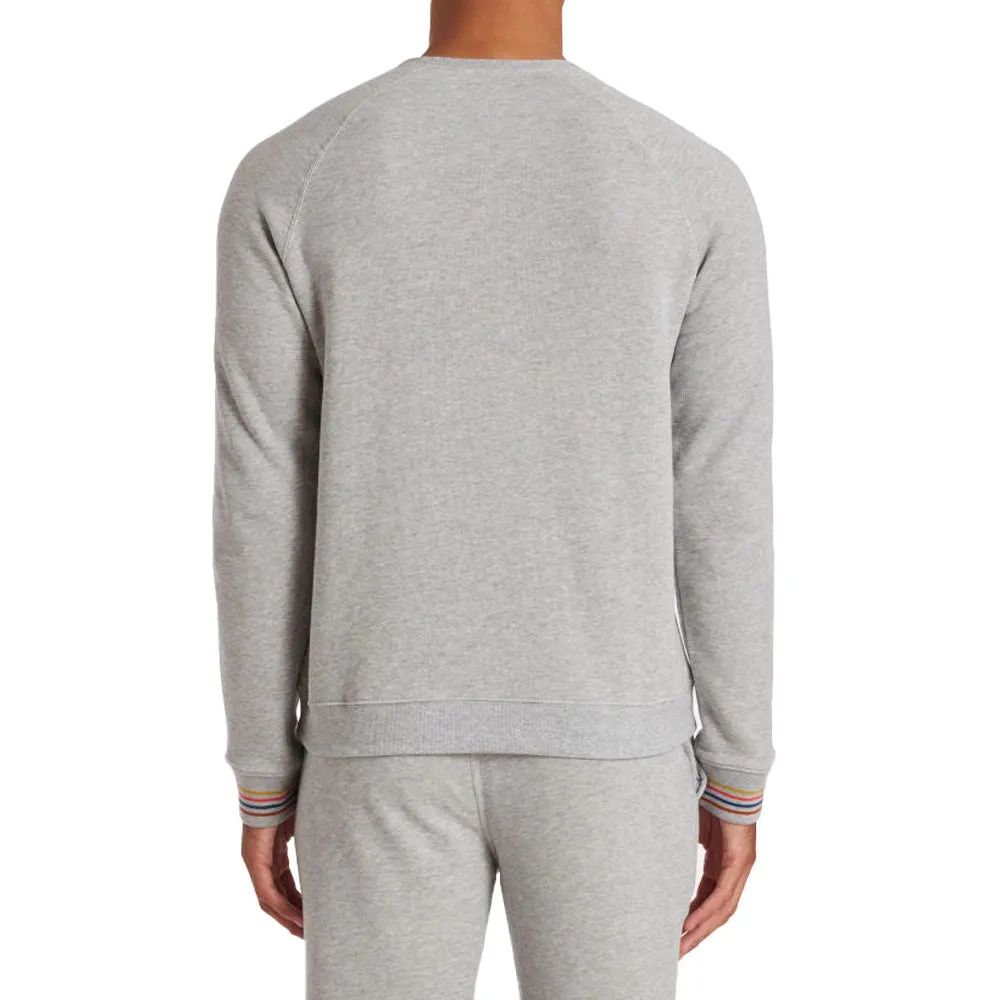 Paul Smith Artist Stripe Cuff LS Top, Grey, L Paul Smith Artist Stripe Cuff LS Top, Grey, L