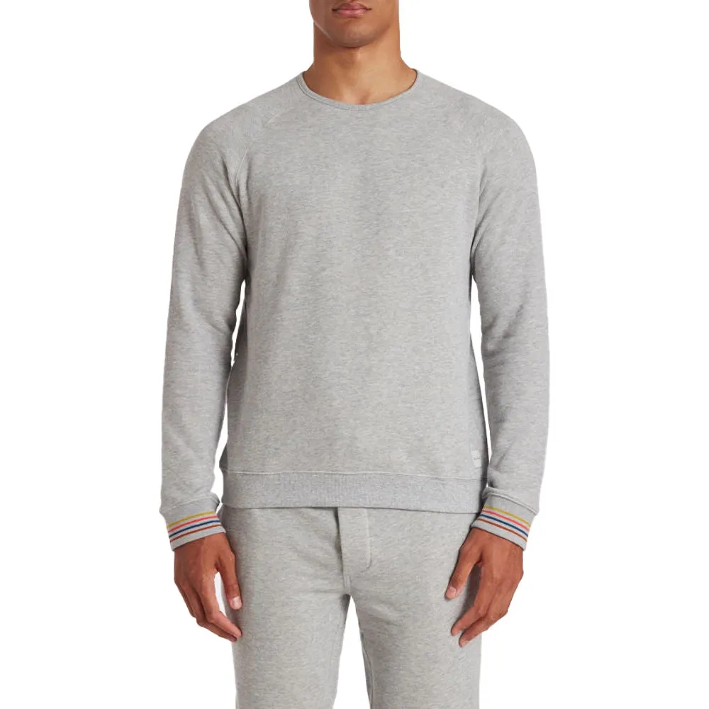 Paul Smith Artist Stripe Cuff LS Top, Grey, L Paul Smith Artist Stripe Cuff LS Top, Grey, L