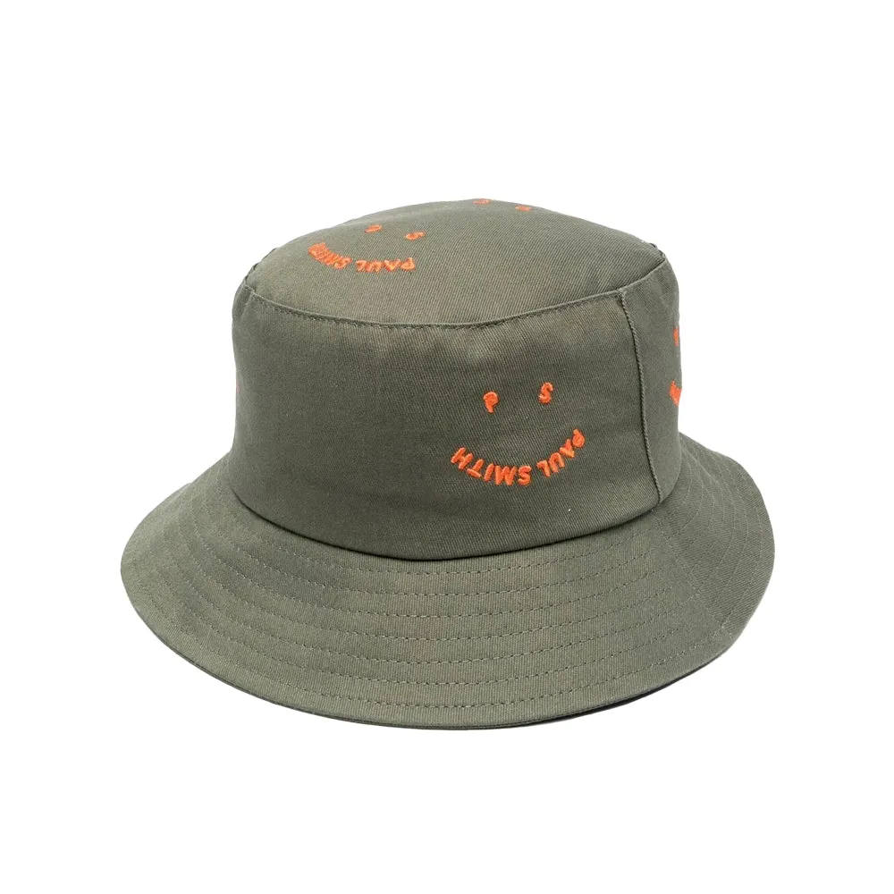 Paul Smith Bucket Kappe Happy, Military grün Paul Smith Bucket Kappe Happy, Military grün