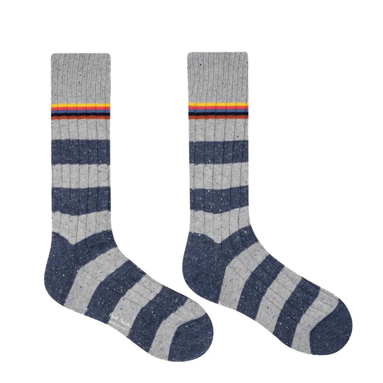 Paul Smith Fleck Stripped Ribbed Socken