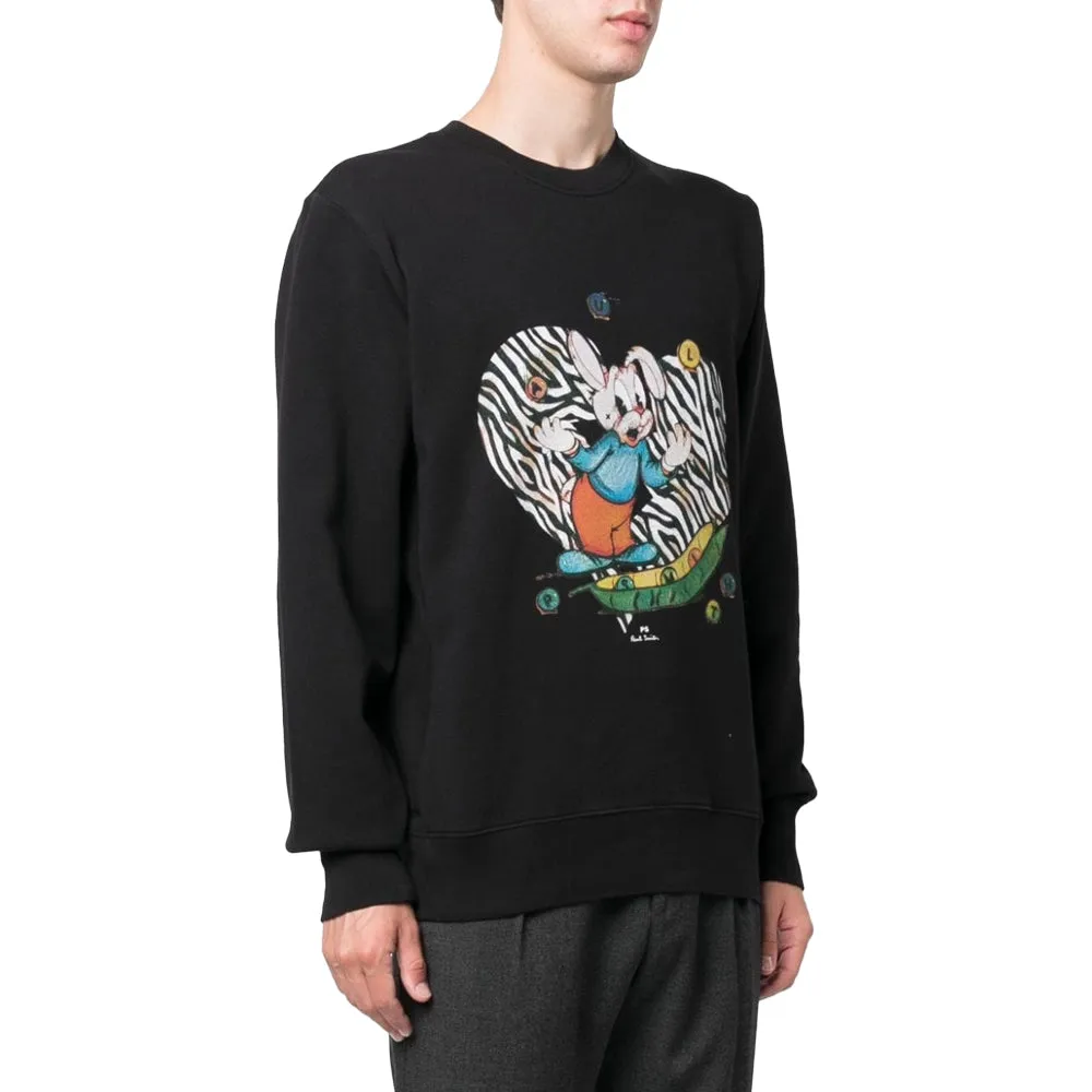 Paul Smith Juggling Bunny Sweatshirt, Schwarz, S Paul Smith Juggling Bunny Sweatshirt, Schwarz, S