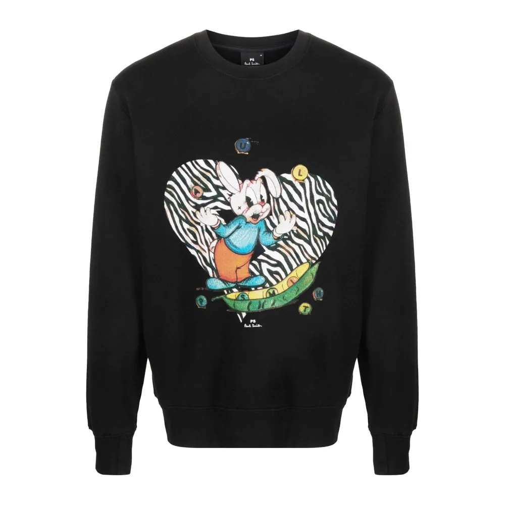 Paul Smith Juggling Bunny Sweatshirt, Schwarz, S Paul Smith Juggling Bunny Sweatshirt, Schwarz, S