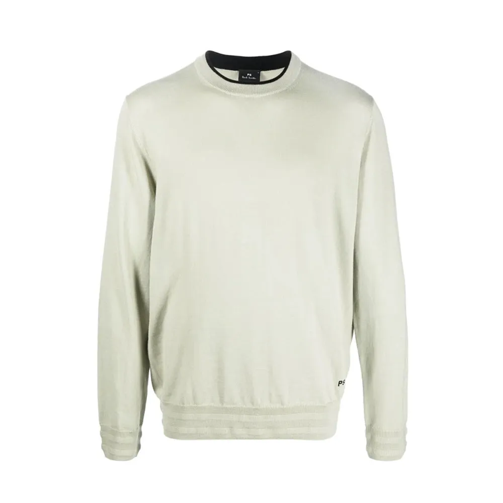 Paul Smith Pullover mit Rundhalsausschnitt, Grün, L Paul Smith Pullover mit Rundhalsausschnitt, Grün, L