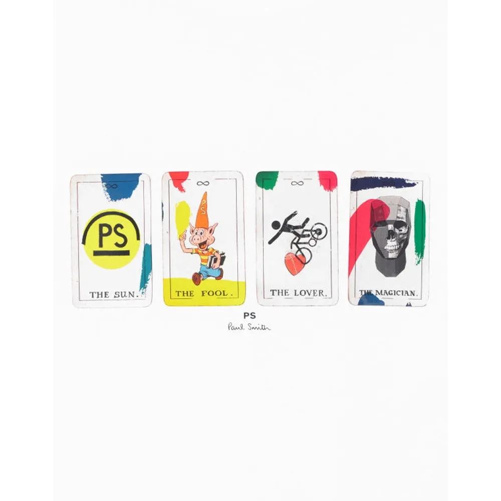 Paul Smith TShirt SS Reg Fit Tarot Cards, Weiß, M Paul Smith TShirt SS Reg Fit Tarot Cards, Weiß, M