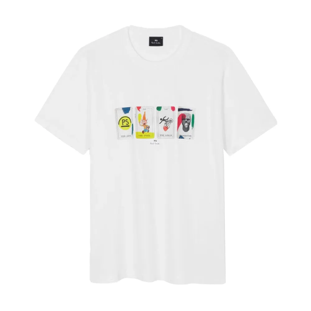 Paul Smith TShirt SS Reg Fit Tarot Cards, Weiß, M Paul Smith TShirt SS Reg Fit Tarot Cards, Weiß, M