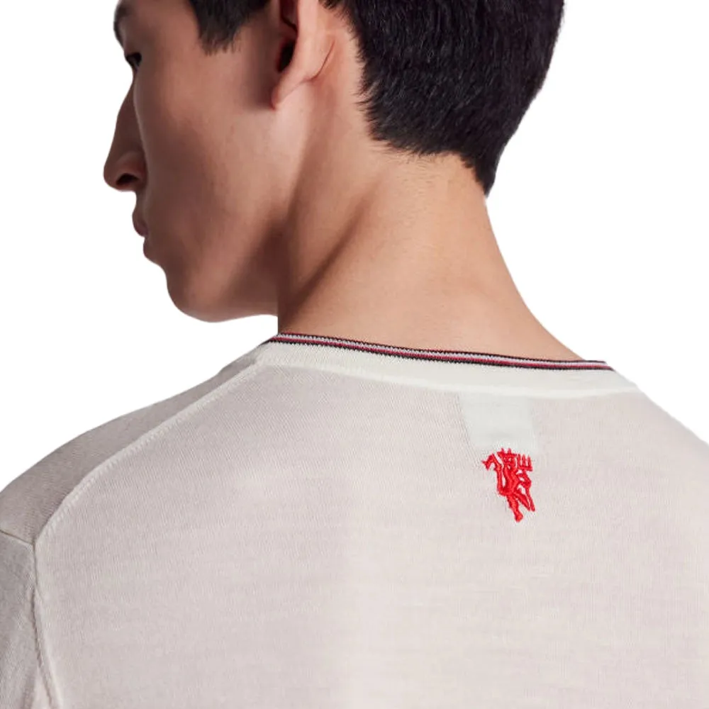 Paul Smith x Manchester United Merino Sweater, Weiß, S Paul Smith x Manchester United Merino Sweater, Weiß, S