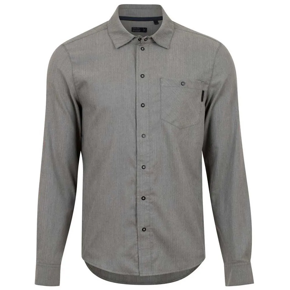 PEARL iZUMi Rove Flannel Langarmhemd, Smoke grey / stone weave, XXL PEARL iZUMi Rove Flannel Langarmhemd, Smoke grey / stone weave, XXL