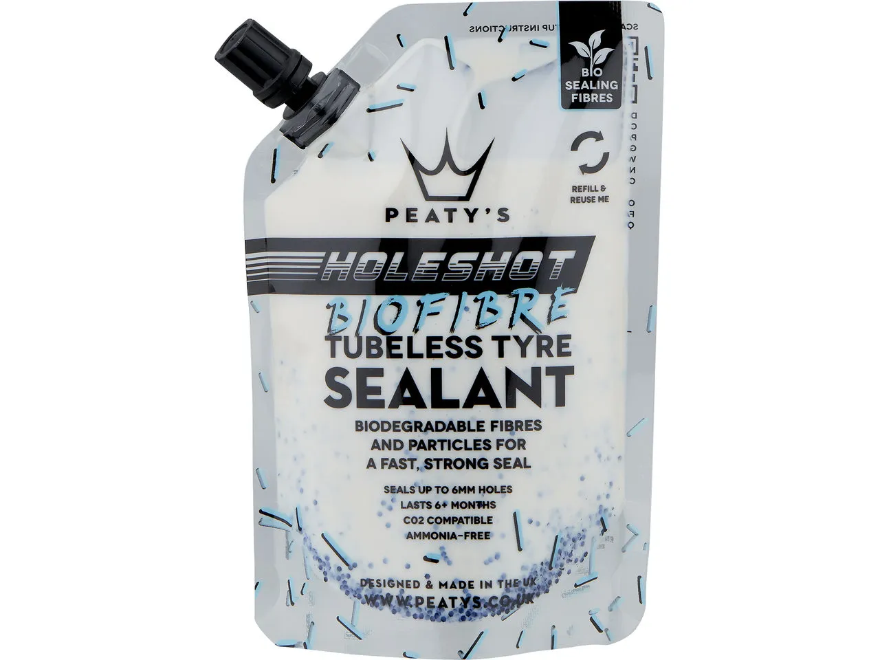 Peaty's Holeshot Biofibre Tubeless Tyre Sealant Reifendichtmittel Peaty's Holeshot Biofibre Tubeless Tyre Sealant Reifendichtmittel