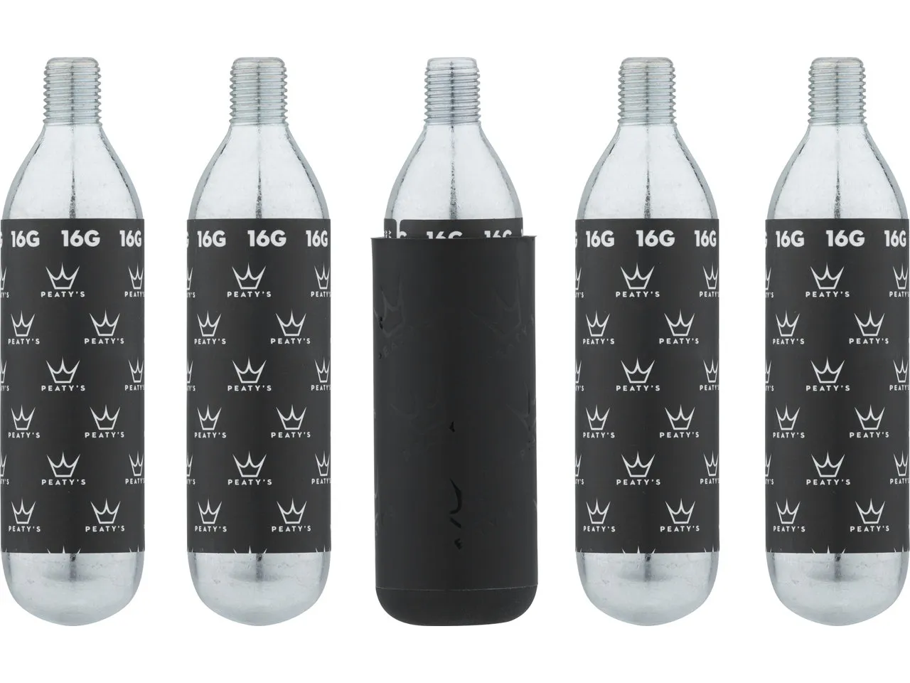 Peaty's Holeshot CO2 Cartridge Ersatzkartuschen 16 g - 5 Stück, One_size Peaty's Holeshot CO2 Cartridge Ersatzkartuschen 16 g - 5 Stück, One_size