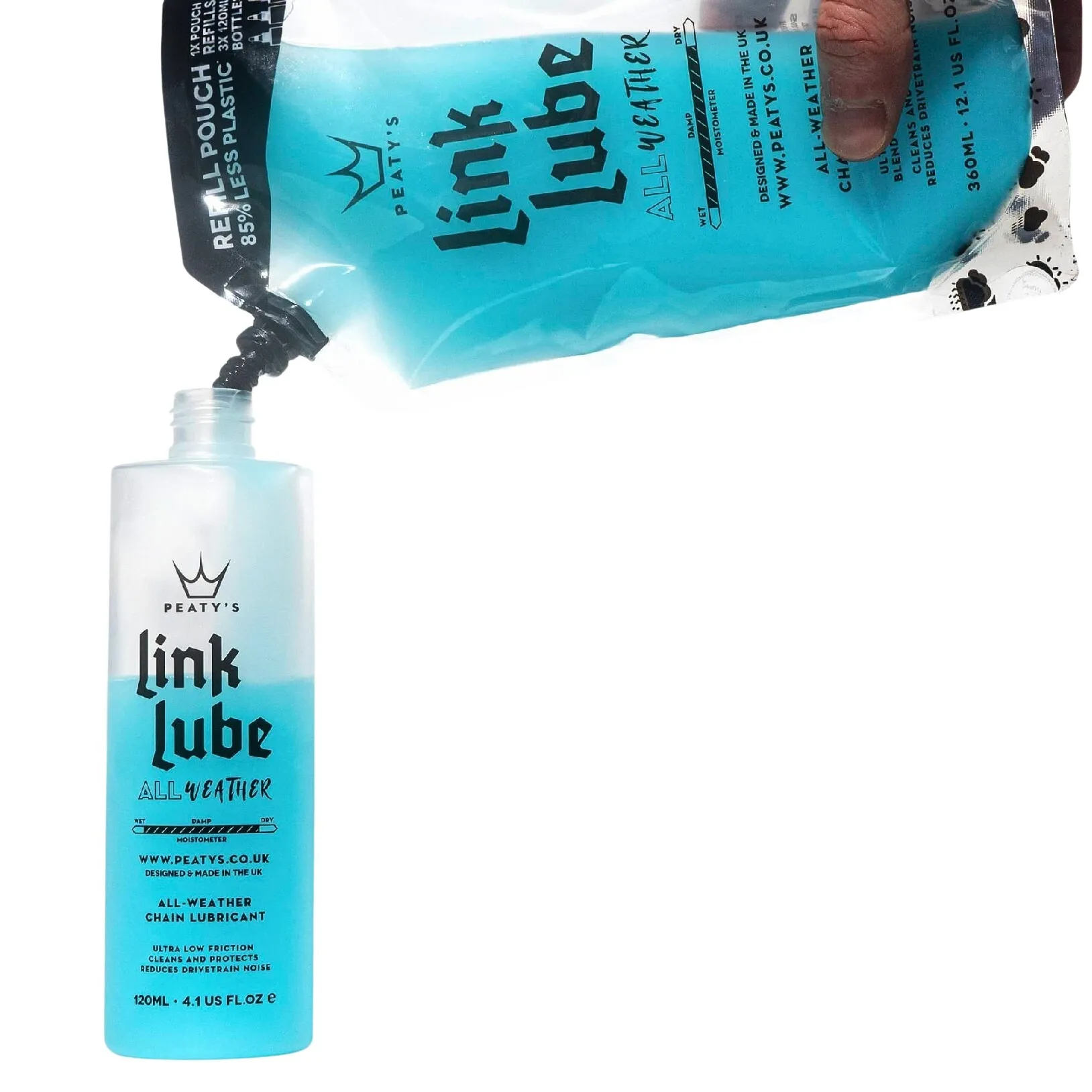 Peaty's Nachfüllpackung Allzweckschmiermittel Link Lube Unisex, blau, 360ml