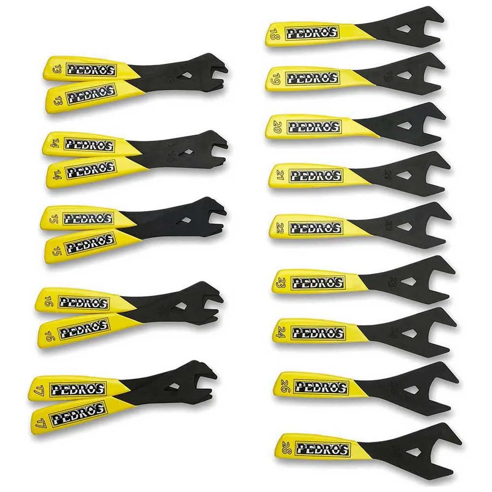 Pedros Cone Wrench Set Werkzeug, Yellow / black, One Size Pedros Cone Wrench Set Werkzeug, Yellow / black, One Size
