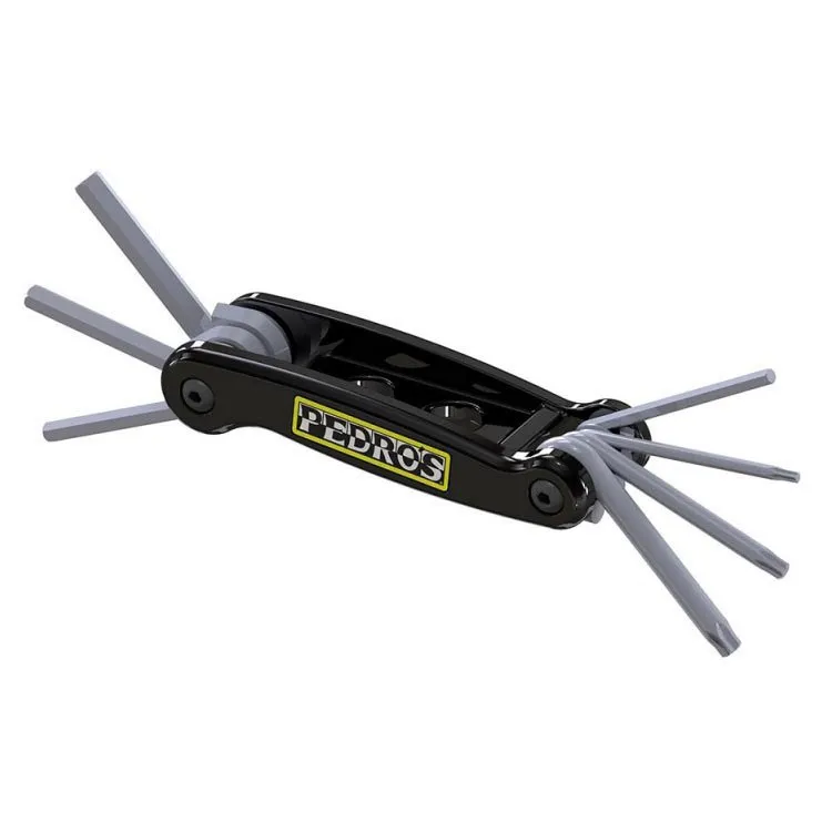 Pedros Folding Hex Multitool, Black, One Size Pedros Folding Hex Multitool, Black, One Size