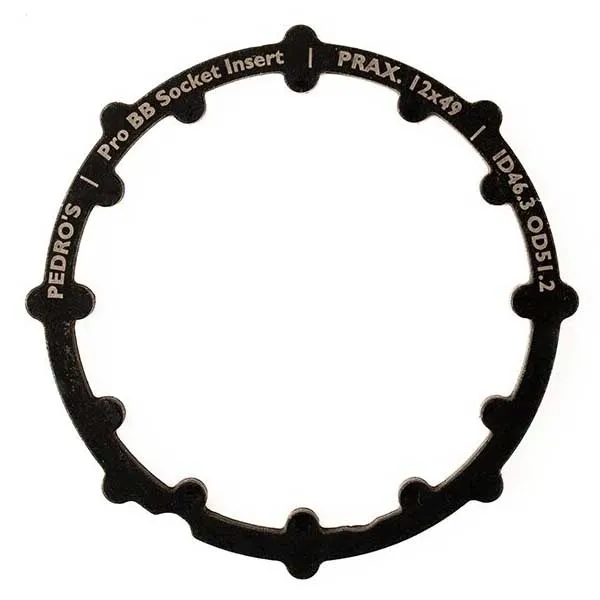 Pedros Prax Lagerpressadapter, Black, 12 x 49mm Pedros Prax Lagerpressadapter, Black, 12 x 49mm