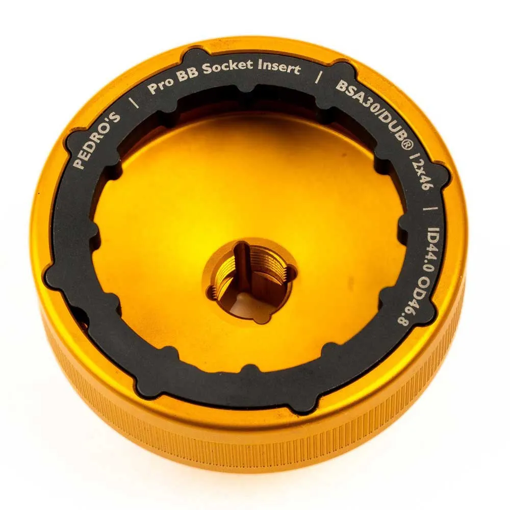 Pedros Pro 10 Adapters Tretlagergehäuse, Gold, One Size Pedros Pro 10 Adapters Tretlagergehäuse, Gold, One Size