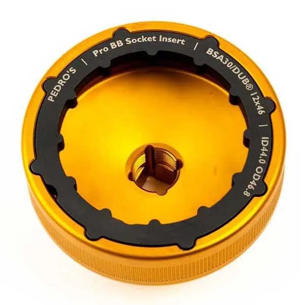 Pedros Pro 5 Adapters Tretlagergehäuse, Gold, One Size Pedros Pro 5 Adapters Tretlagergehäuse, Gold, One Size
