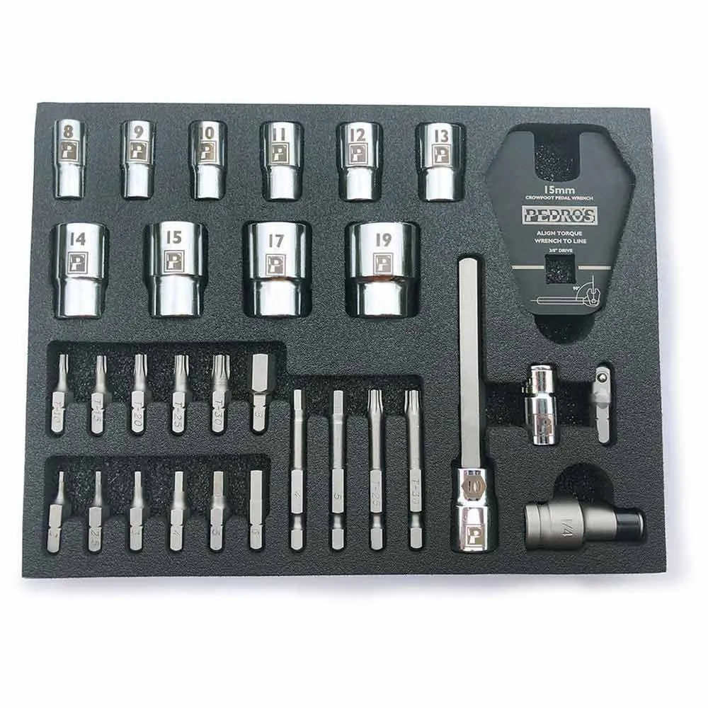 Pedros Pro Bit Und Sockel 31 Einheiten, Silver, One Size Pedros Pro Bit Und Sockel 31 Einheiten, Silver, One Size